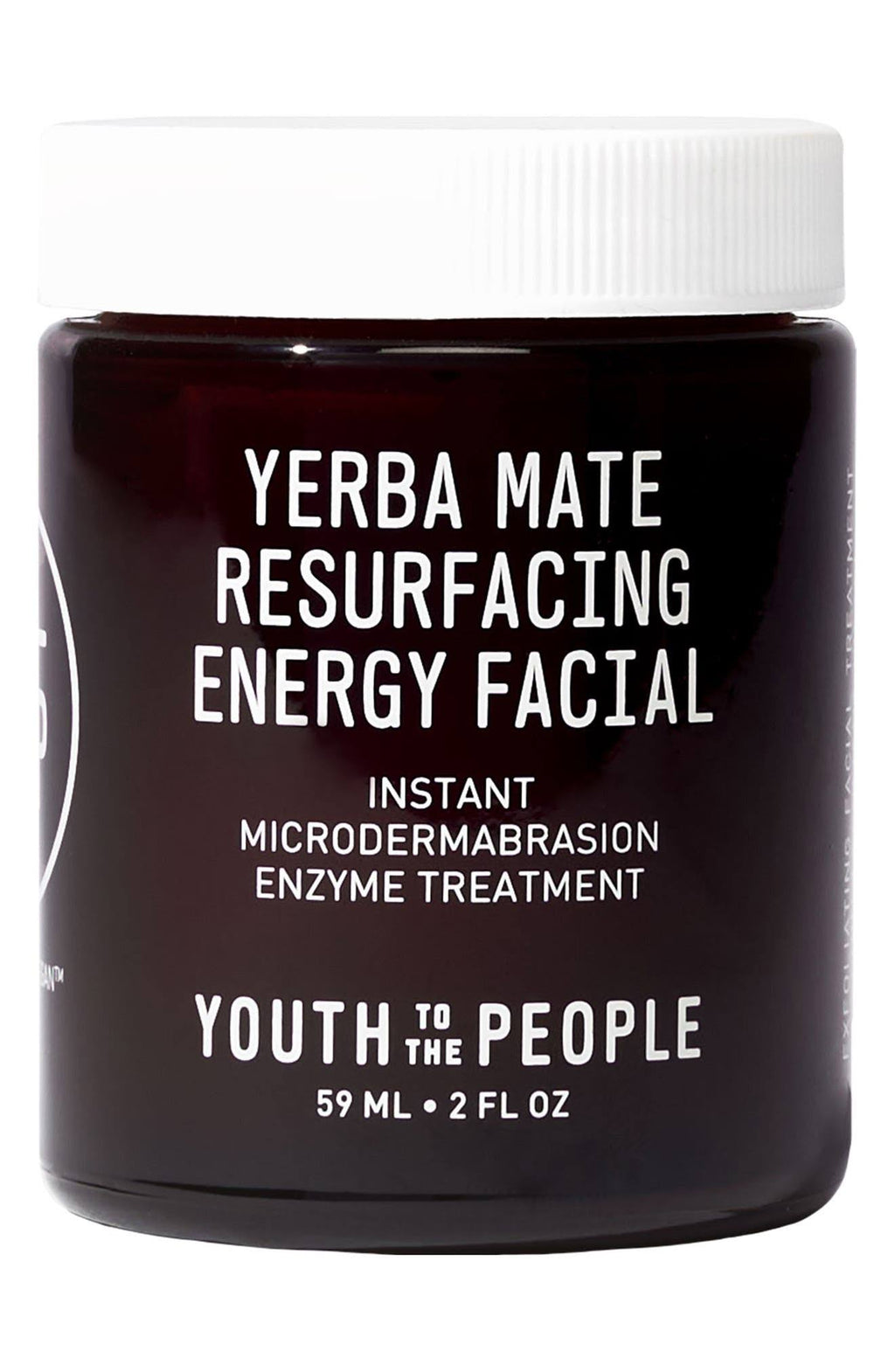 Youth to The People Yerba Mate Resurfacing u0026 Exfoliating Energy Facial with Enzymes - 59 ml