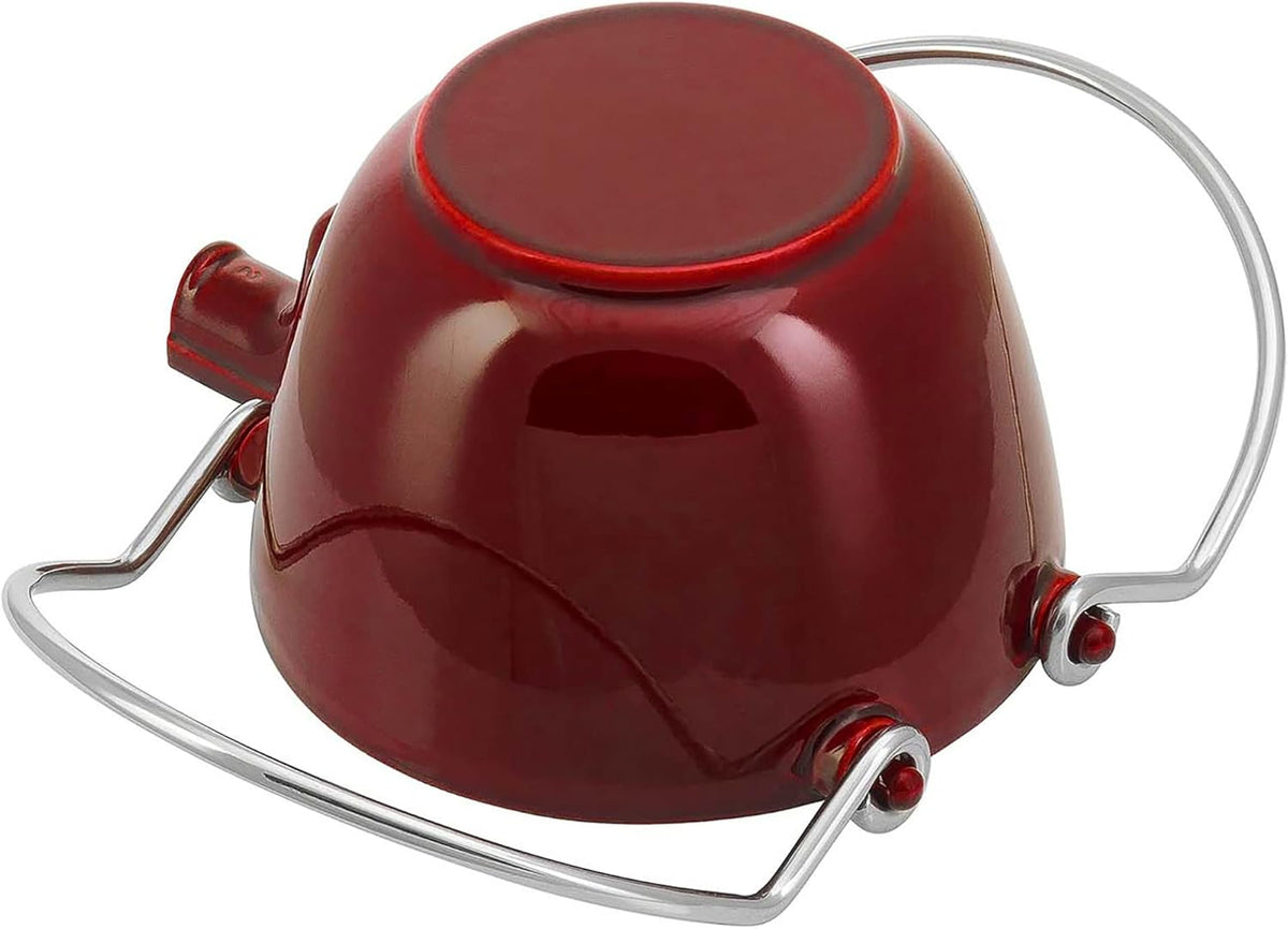 Staub Cast Iron 1-qt Round Tea Kettle - Basil, Made in France