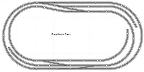 Layout #013 DCC Bachmann HO EZ Track (ns) Nickel Silver - 4& x 8& New - Train Set