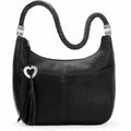 Brighton Barbados Ziptop Hobo -Black