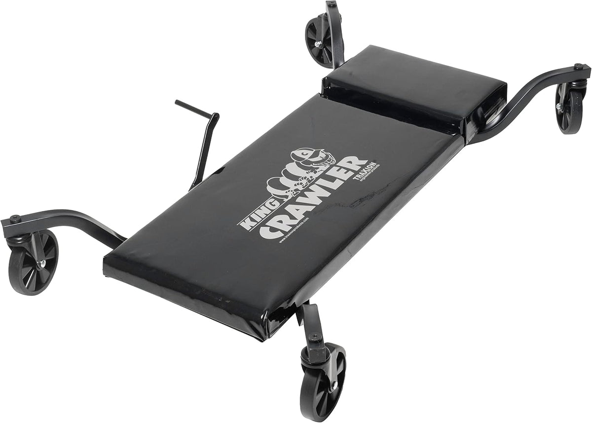 Traxion 1-200 King Crawler Rolling Automotive Mechanic Creeper W/All-Terrain 5 Casters