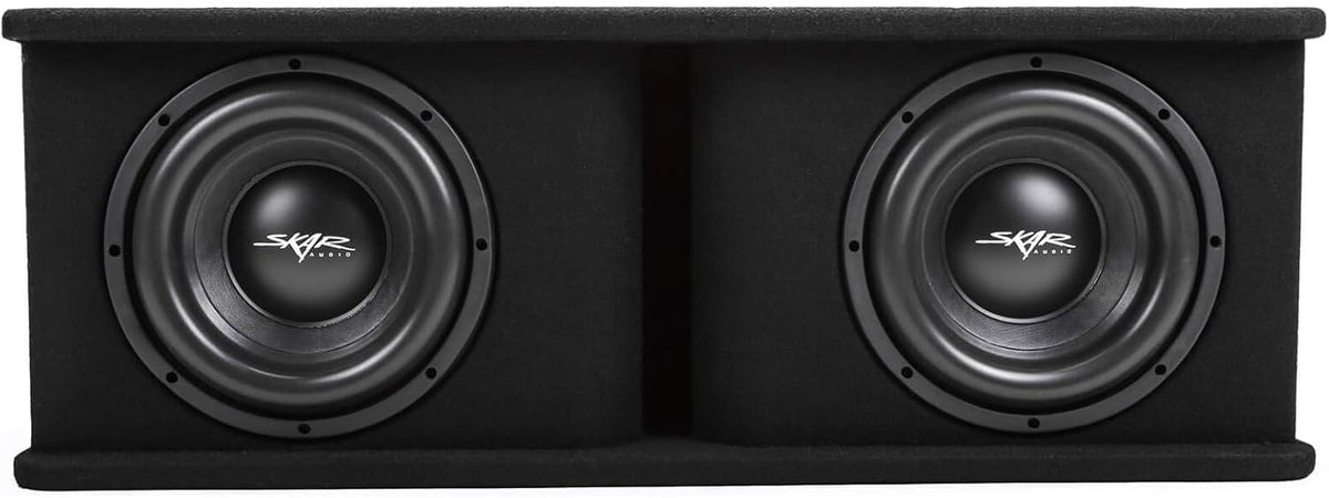 Skar Audio Dual 12 Complete 2,400 Watt SDR Series Subwoofer Bass Package - Includes Loaded Enclosure with Amplifier
