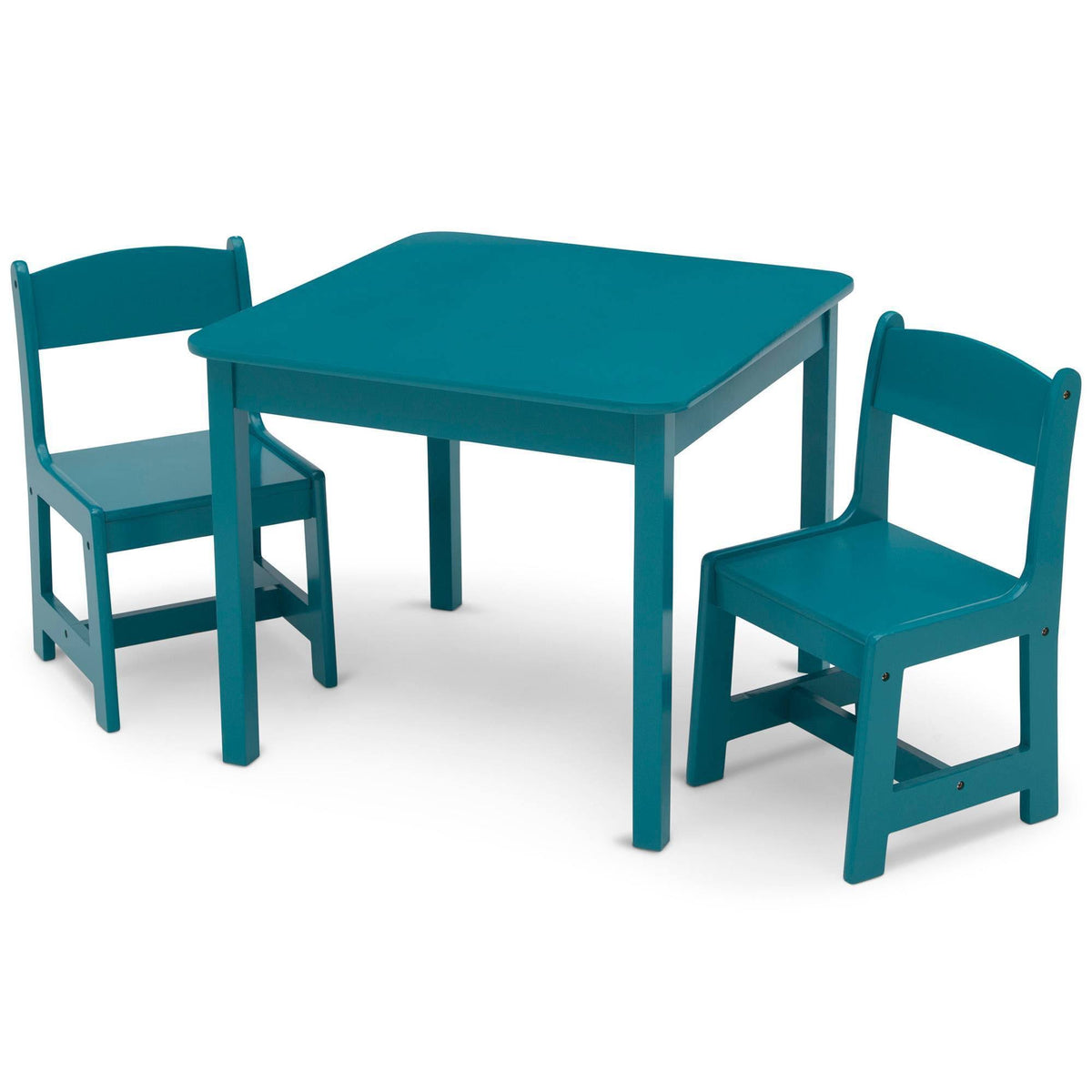 Delta Children MySize Kids Wood Table and Chair Set - Teal