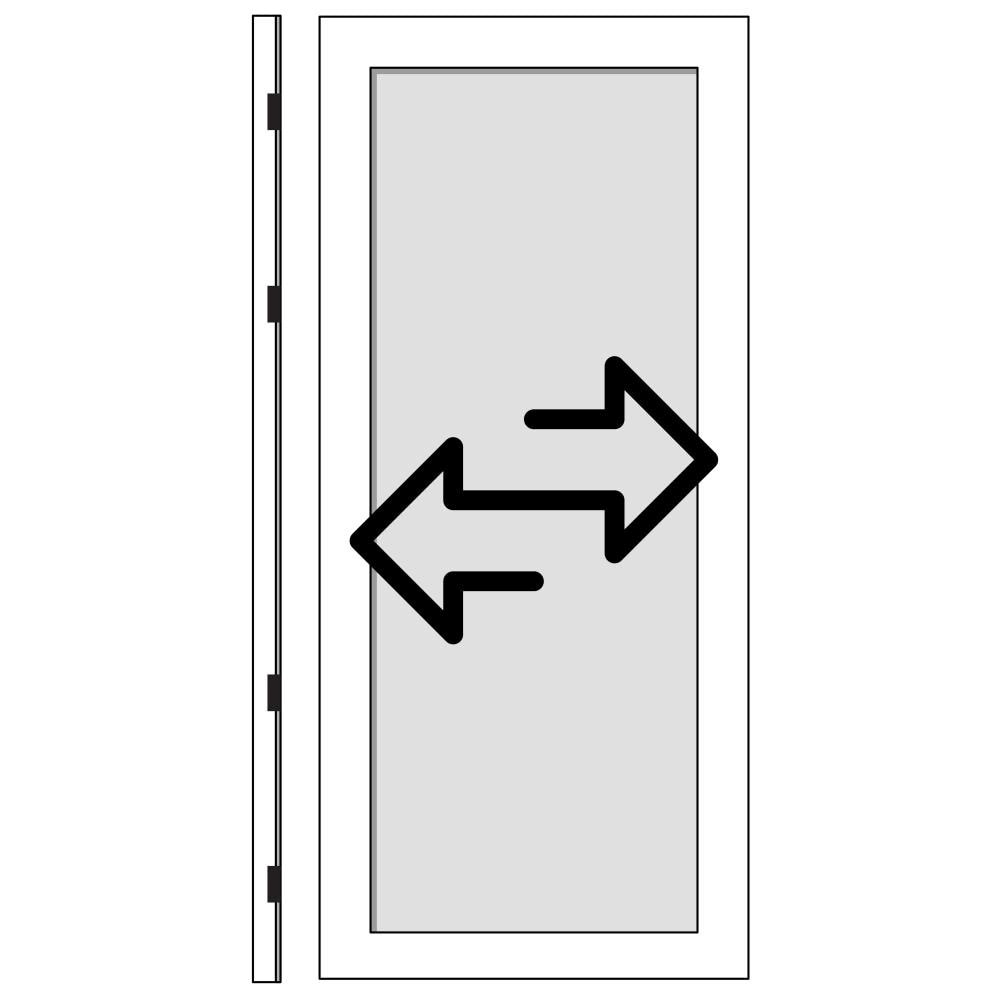 Larson Signature Classic 32-in x 81-in Black Full-view Aluminum Storm Door | 1490405107