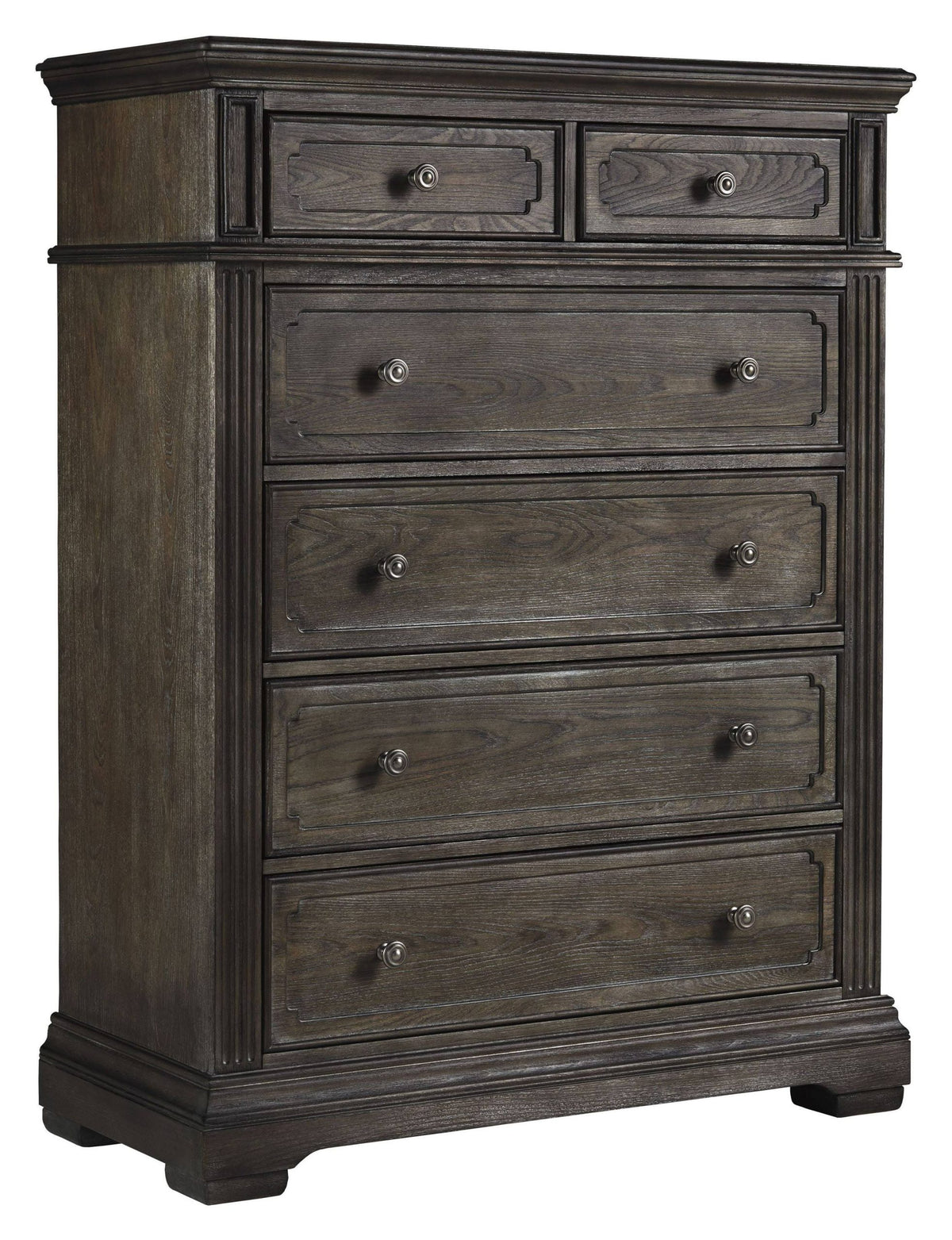 Mikalene - Brown Metallic - Six Drawer Chest B737-46