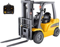 Top Race Jumbo Remote Control Forklift 13 Inch Tall, 8 Channel Full Functional Professional RC Forklift Construction Toys, High Powered Motors, 1:10 Scale - Heavy Metal - (TR-216)