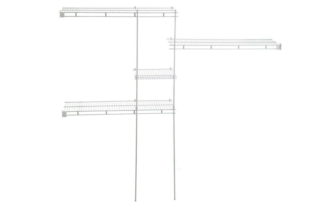 Closetmaid 1628 5ft. to 8 ft. Closet Organizer Kit White
