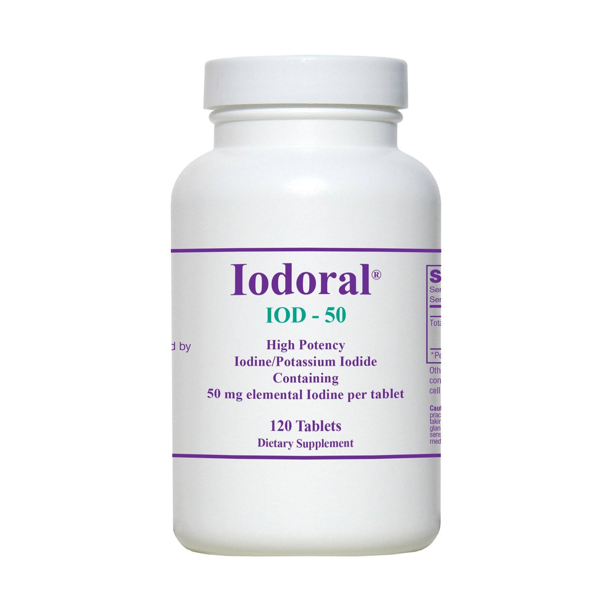 Iodoral 50 120 Tablets - Optimox