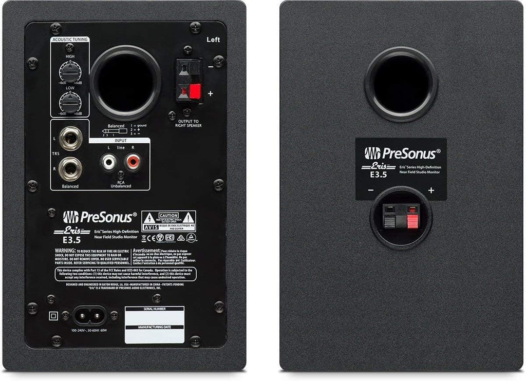 Presonus AudioBox 96 Studio Audio Interface with Creative Software Kit and Studio Bundle and Eris E3.5 Pair Studio Monitors and Adjustable Boom Arm Kit + HD7 Headphones