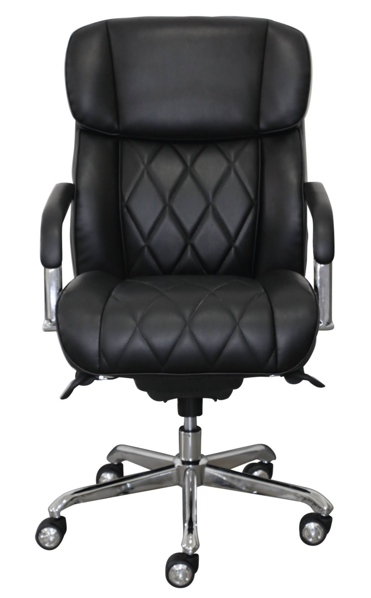 La-Z-Boy Sutherland Quilted Leather Office Chair - Grey