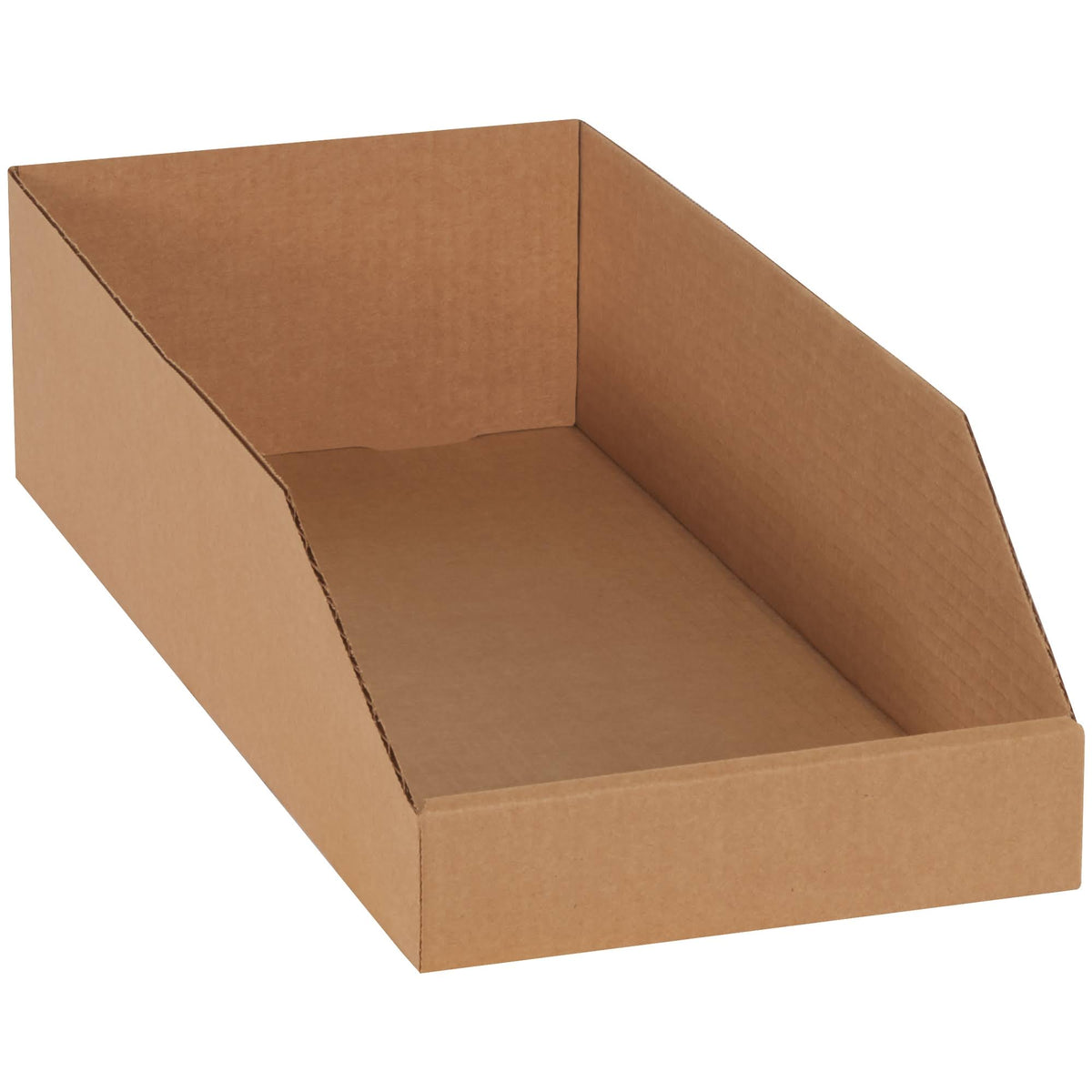 8 x 18 x 4 1/2x22 Kraft Open Top Bin Boxes